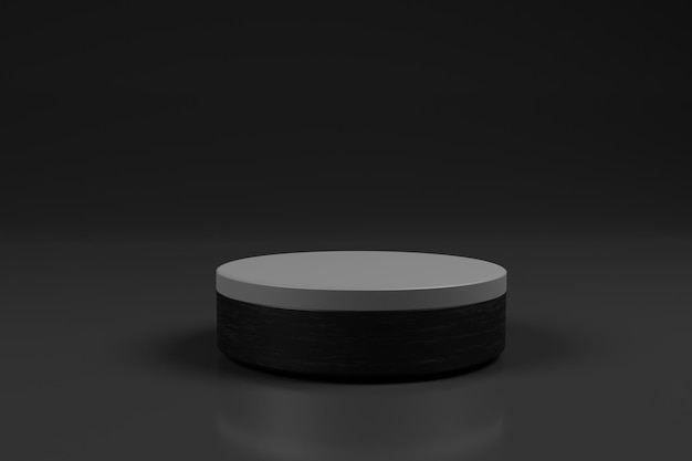 Minimalist elegant product display with podium on 3d rendering