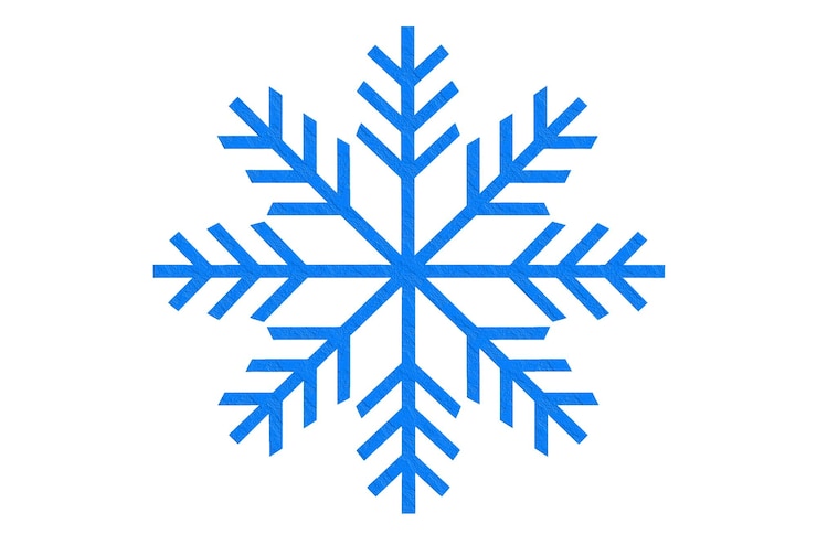 Fotoğraf minimalist vector icon blue snowflake