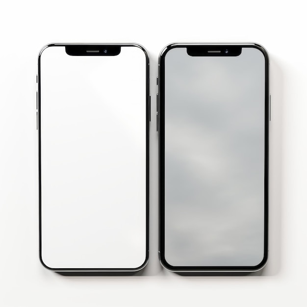 Minimalistic Grey Lg G7 And Apple Iphone X Mockup