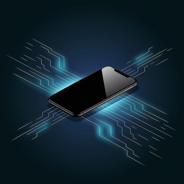 Mobil Teknoloji arka planı Design görüntüsü Akıllı Telefon İnovasyon Dijital İletişim ve Teknoloji