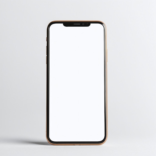 mobile phone mockup on isolated background