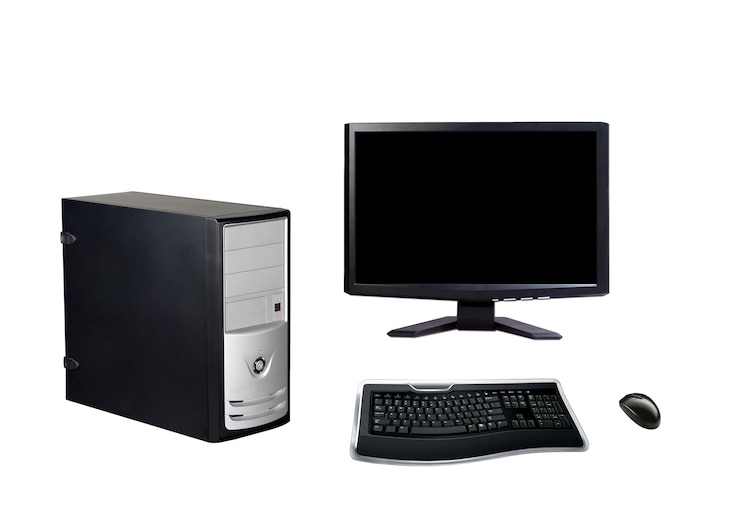 Fotoğraf modern computer and accessories
