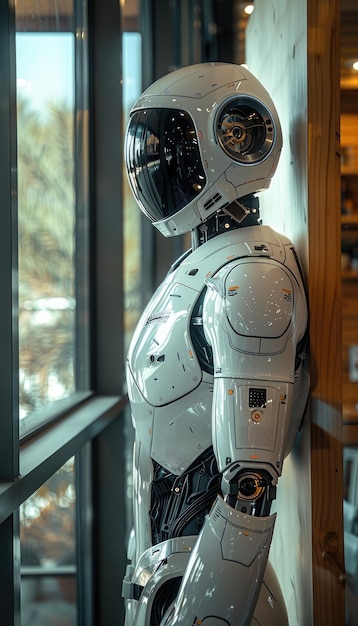 Modern Office Robot and Human in Cinematic Career Development Discussion