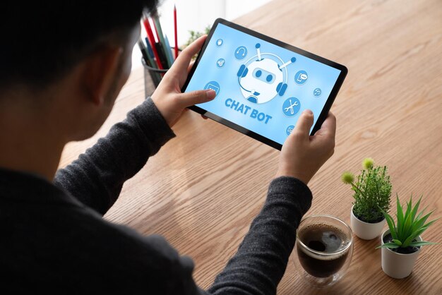 Müşteri sorularını otomatik olarak yanıtlayan, modern çevrimiçi işletmeler için chat bot yazılım uygulaması