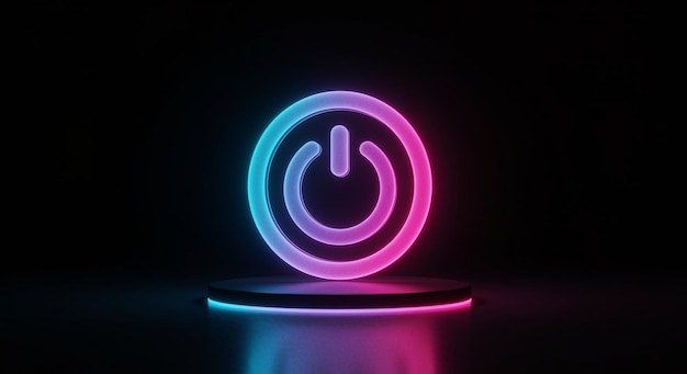 neon power button