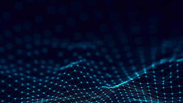 Network connection structure Abstract technology background Science background Big data digital background 3d rendering