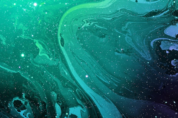 Oil background with small sparkles simulating space