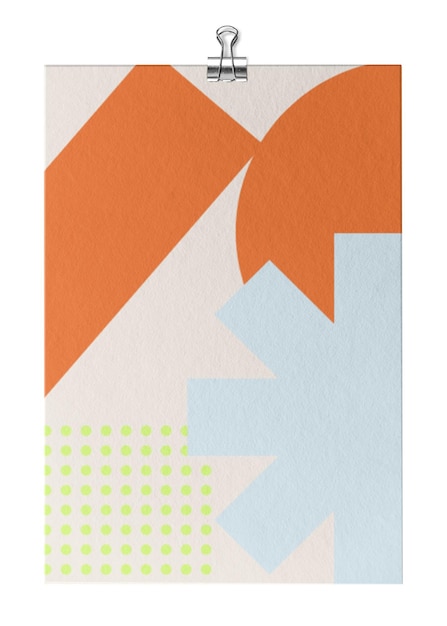 Paper poster png sticker transparent background