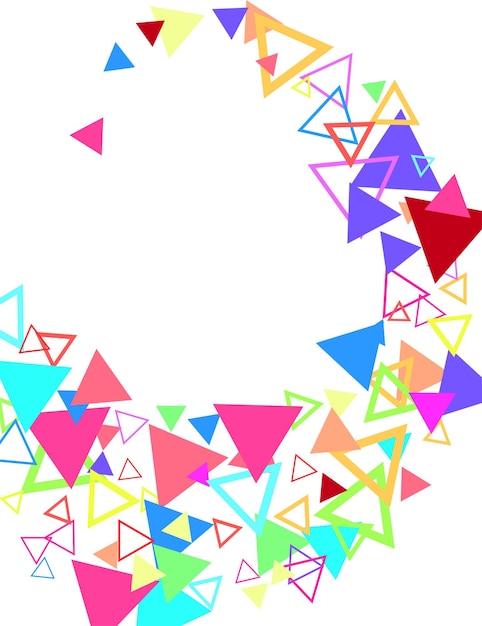 party background with geometric shapes triangles dots sprinkles pastel colors