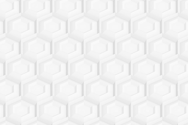 Pattern of hexagons and circles based on hexagonal grid 