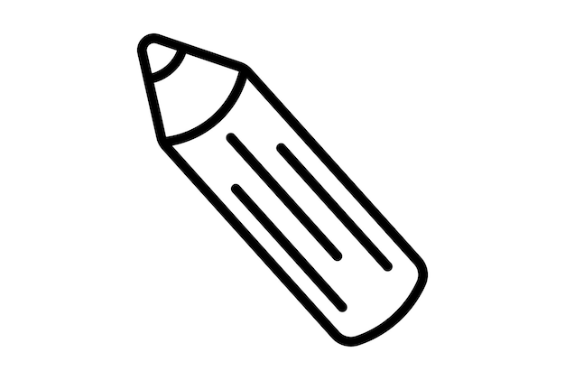 Pen flat icon seo web symbol shape app line sign art