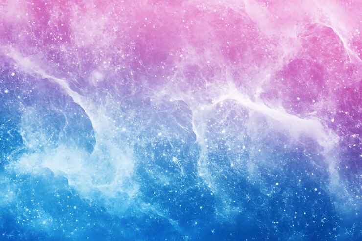 Pink and Blue Abstract Clouds
