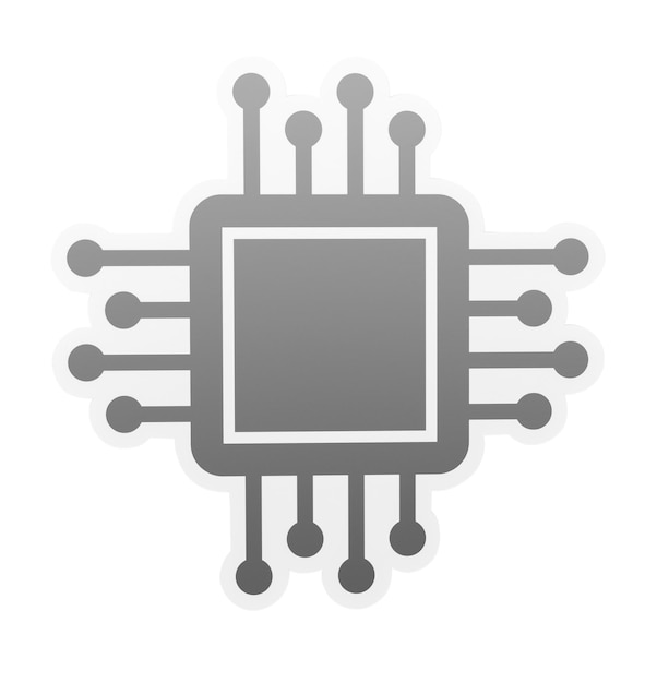 PNG motherboard icon sticker transparent background