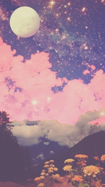 Purple night sky craft landscape astronomy outdoors