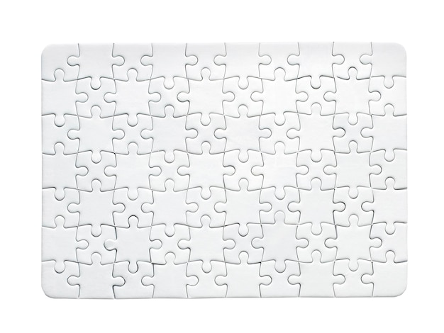 Puzzle simple pattern isolated on white