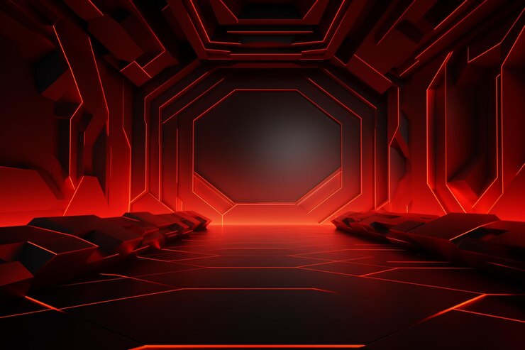 red effect background and copy space