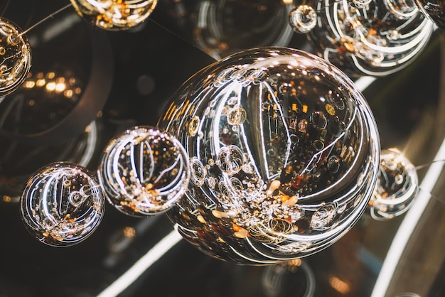 Reflections in the mirror sphere decorations