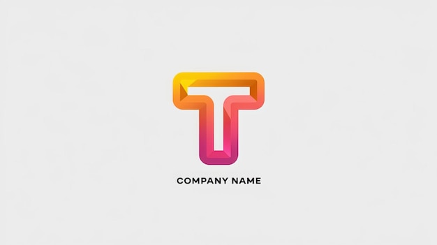 renkli T logo tasarımı