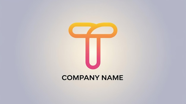 renkli T logo tasarımı
