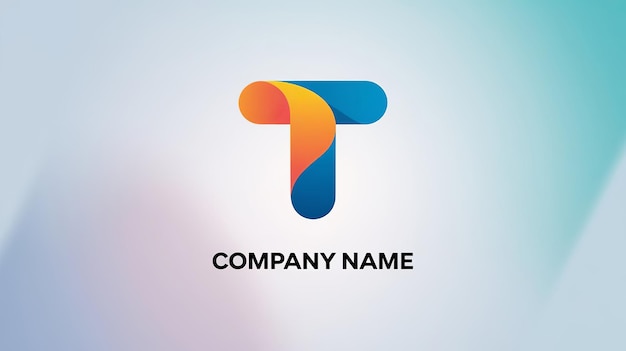 renkli T logo tasarımı