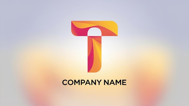 renkli T logo tasarımı