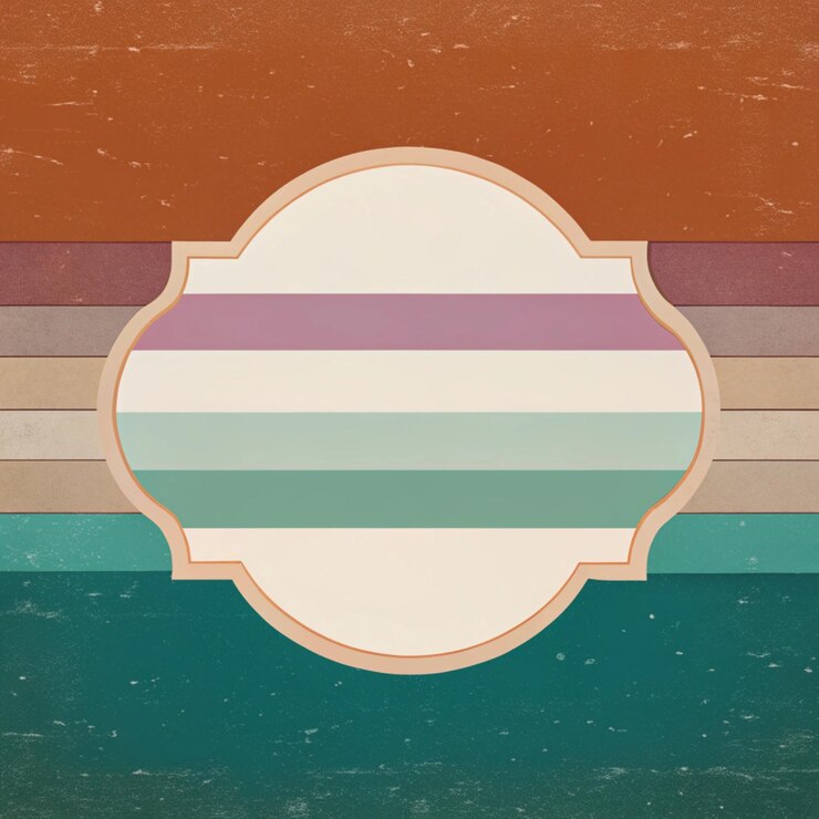 Fotoğraf retro border design vintage border pattern
