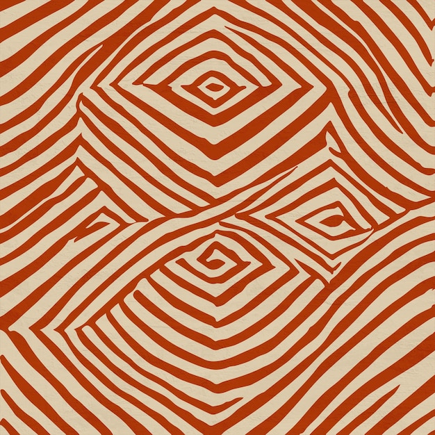 Retro Line Art Geometric Print