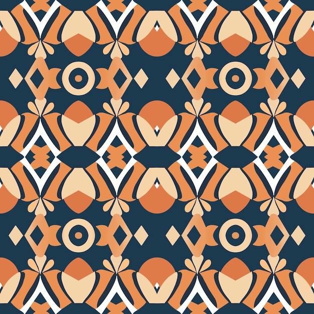 Seamless pattern retro vintage style 90 boho batik pattern tribal ethnic seamless