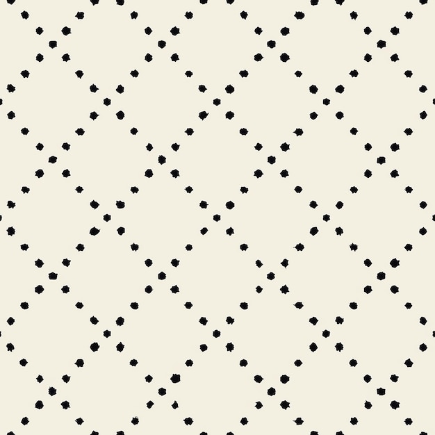 seamless pattern with black dots on a beige background