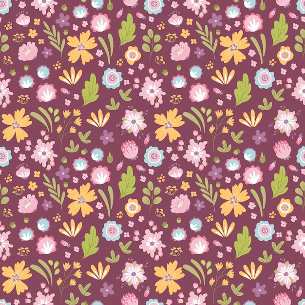 Seamless pattern with cute colors Design for fabric textile wallpaper packaging