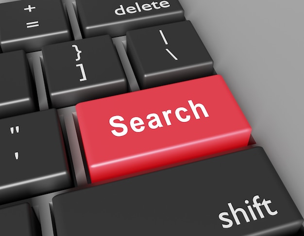 search concept. word search you on button of computer keyboard