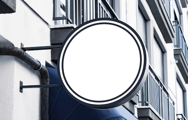 signboard billboard mockup and template empty frame for logo presentation graphic design
