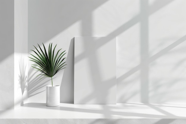 Simple and elegant mockup presentation with a white background
