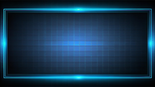 simple black background with blue digital lines edge