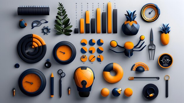 Sleek and Efficient Infographic Elements for Data Driven Presentations and Reporting