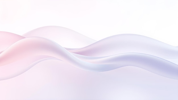 Smooth translucent waves with a frosted glass texture in pastel tones giving a modern and etherea