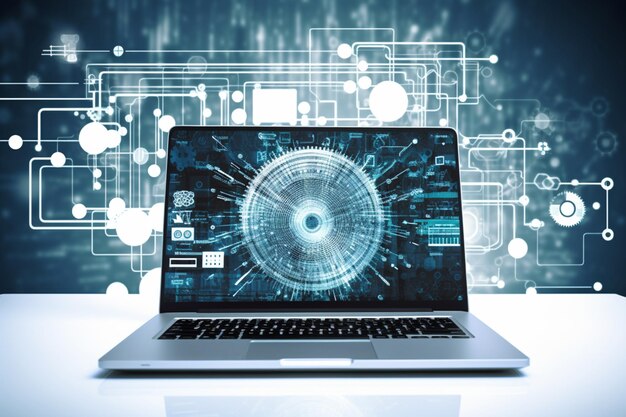 software web development programming concept abstract programming language and program code
