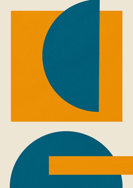 Soyut Elle Çizilmiş İllüstrasyon. Minimalist Sanat Baskısı arka planı. Poster şablonu.
