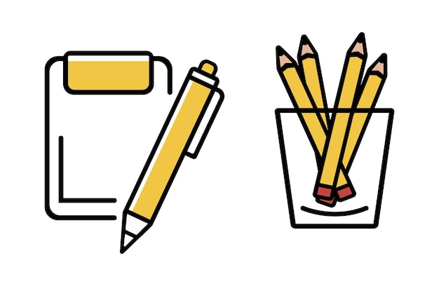Stationery icons