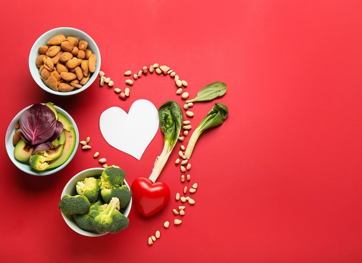 Fotoğraf still life scene of healty vegetables with light background