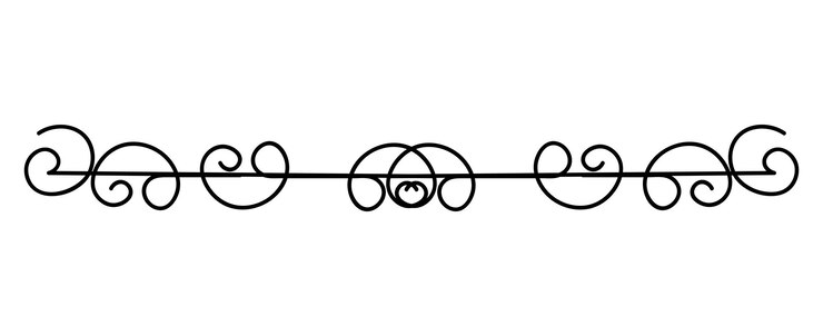 Fotoğraf swirly divider of black line set showcasing of the beauty of swirling patterns