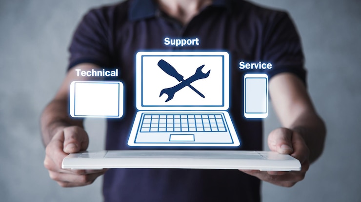 Fotoğraf technical support service business technology