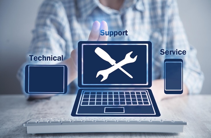 Fotoğraf technical support service business technology