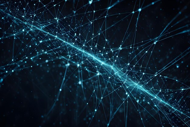 Technology digital abstract background Colorful Futuristic impression with glowing and light effects