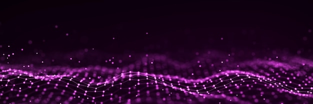 technology hexagon dynamic wave futuristic honeycomb concept digital technology webflow big data visualization 3d rendering