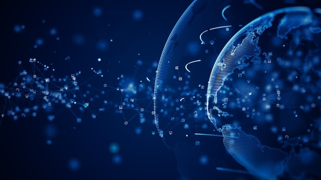 technology network data connection digital data network