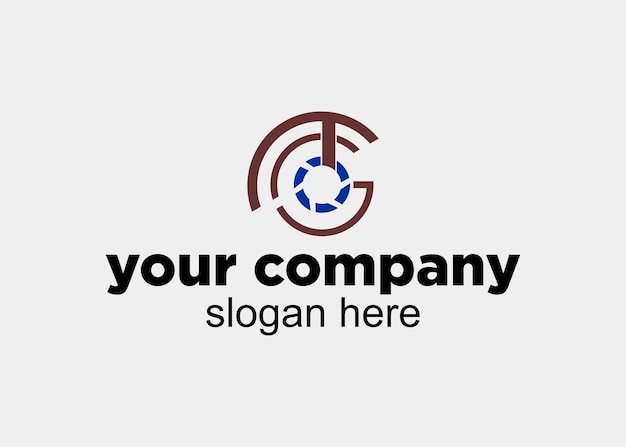 TG LENS logo letter company name