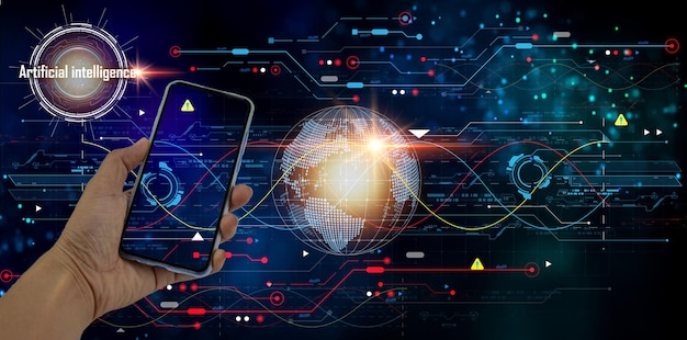 the concept of using artificial intelligence to develop and control technology and can interact with humans