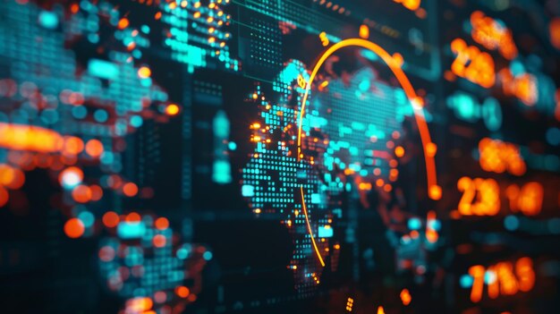 The image is an abstract visualization of data