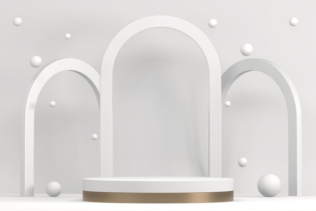 The Stage podium for products decoration suitable 3D rendering